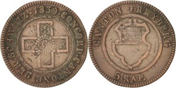 World Coins - SWISS CANTONS, FREIBURG, 5 Rappen, 1830, , Billon, KM:87