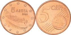 World Coins - Greece, 5 Euro Cent, 2002, Athens, , Copper Plated Steel, KM:183