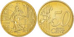World Coins - France, 50 Euro Cent, 2004, Paris, BU, , Brass, Gadoury:6., KM:1287