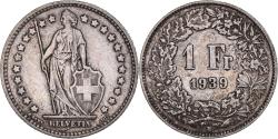 World Coins - Coin, Switzerland, Franc, 1939, Bern, , Silver, KM:24