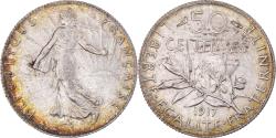 World Coins - Coin, France, Semeuse, 50 Centimes, 1917, Paris, , Silver, KM:854
