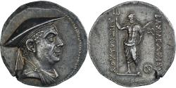 Ancient Coins - Baktrian Kingdom, Anthimachus I, Tetradrachm, c. 180-160 BC, Silver, NGC, AU 5/5