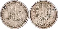World Coins - Coin, Portugal, 2-1/2 Escudos, 1981