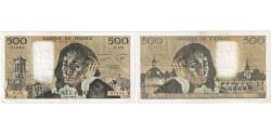 World Coins - France, 500 Francs, Pascal, 1987, H.254, EF(40-45), Fayette:71.35, KM:156f