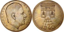 World Coins - France, Medal, Charles De Gaulle, Arc de Triomphe, 1944, Bronze, Rivaud
