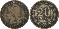 World Coins - Coin, Argentina, 20 Centavos, 1920