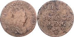 World Coins - France, Louis XIV, Liard de France au buste juvénile, deuxième type