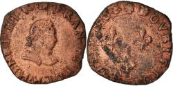 World Coins - Coin, France, Henri III, Double Tournois, 1586, La Rochelle, , Copper