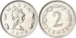 World Coins - Coin, Malta, 2 Cents, 1976, British Royal Mint, , Copper-nickel, KM:9