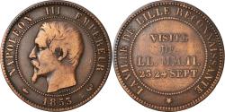 World Coins - France, Token, Visite de Napoléon III à Lille, 1853, Barre, , Bronze