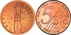 World Coins - Latvia, 5 Euro Cent, Essai, 2004, unofficial private coin, , Copper Plated