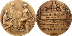World Coins - France, Medal, Ecole des Beaux-Arts de Nantes, 1925, Bronze, Legastelois,