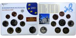 World Coins - GERMANY - FEDERAL REPUBLIC, Set 1 ct. - 2 Euro + 2€, Ludwigskirche, Coin card