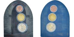 World Coins - San Marino, Set 10 ct, 20 ct, 2€, St. Francis' Gate, 2005, Rome, Coin card