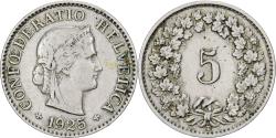 World Coins - Switzerland, 5 Rappen, 1925, Bern, Copper-nickel, , KM:26