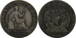 World Coins - France, Token, Chambre au Tribunal de Commerce, Nantes, Silver, Flan mat,