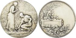 World Coins - France, Medal, Horticulture, Jardins, Silvered bronze, Desaide,
