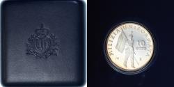 World Coins - San Marino, 10 Euro, Milizia uniformata (500° Anniv.), 2005, Rome, BE