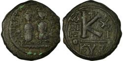 Ancient Coins - Coin, Justin II, Half Follis, 575-576, Kyzikos, , Copper, Sear:373