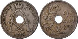 World Coins - Coin, Belgium, 25 Centimes, 1921