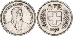 World Coins - Coin, Switzerland, 5 Francs, 1931, Bern, , Silver, KM:40