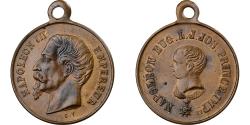 World Coins - France, Medal, Napoléon III, Le Prince Impérial, Brass, Trotin,