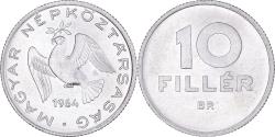 World Coins - Coin, Hungary, 10 Filler, 1964, Budapest, , Aluminum, KM:547