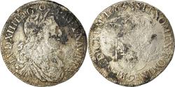 World Coins - Coin, France, Louis XIV, 1/2 Écu au buste juvénile, 1/2 Ecu, 1663, Rennes