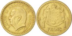 World Coins - Coin, Monaco, Louis II, Franc, 1945, , Aluminum-Bronze, KM:120A