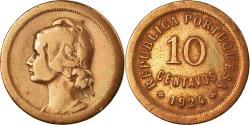 World Coins - Coin, Portugal, 10 Centavos, 1924, , Bronze, KM:573