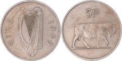 World Coins - Coin, Ireland, 5 Pence, 1969