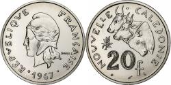 World Coins - New Caledonia, 20 Francs, 1967, Paris, Nickel, , Lecompte:104, KM:6