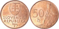 World Coins - Coin, Slovakia, 50 Halierov, 2004