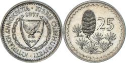 World Coins - Coin, Cyprus, 25 Cents, 1971