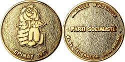World Coins - France, Medal, Parti Socialiste, Fédération de la Somme, Epinay, 1971, Gilt