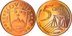 World Coins - Slovenia, Fantasy euro patterns, 5 Euro Cent, 2004, Proof, , Copper