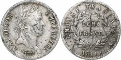 World Coins - France, Napoleon I, Demi Franc, 1811, Paris, Silver, , Gadoury:399