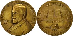Us Coins - France, Medal, Seventy Fifth Anniversary of Crane CO, Chicago, 1930,