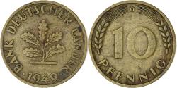 World Coins - Coin, GERMANY - FEDERAL REPUBLIC, 10 Pfennig, 1949, , Brass Clad Steel