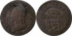 World Coins - France, 5 Centimes, Dupré, AN 8, Lille, Copper, , Gadoury:126a