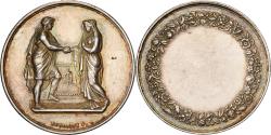 World Coins - France, Medal, Noces, Mariage, Religion, Silver, Montagny,