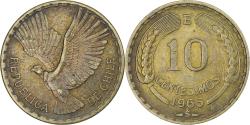 World Coins - Chile, 10 Centesimos, 1966