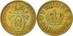 World Coins - Coin, Denmark, Christian X, Krone, 1925, Copenhagen, , Aluminum-Bronze