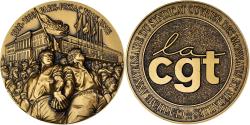 World Coins - France, Medal, 100ème Anniversaire de la C.G.T, Monnaie de Paris,