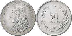 World Coins - Coin, Turkey, 50 Kurus, 1975, , Stainless Steel, KM:899