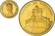 World Coins - France, Medal, Château de Vincennes, Saint-Louis, , Gold plated