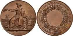 World Coins - France, Medal, Comice agricole de Lille, 1853, Copper, Lecomte,