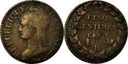 World Coins - Coin, France, Dupré, 5 Centimes, AN 5, Orléans, , Bronze, Gadoury:126