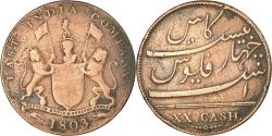 World Coins - Coin, INDIA-BRITISH, MADRAS PRESIDENCY, 20 Cash, 1803, Soho Mint, Birmingham