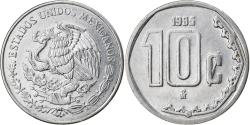 World Coins - Coin, Mexico, 10 Centavos, 1995, Mexico City, , Stainless Steel, KM:547